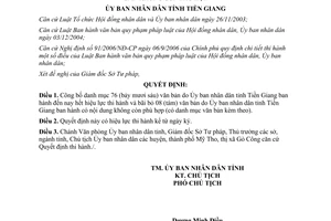 Quyết định 886/QĐ-UBND năm 2011 danh mục văn bản hết hiệu lực Tiền Giang