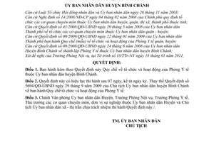 Quyết định 07/2011/QĐ-UBND Quy chế tổ chức và hoạt động Phòng Y tế