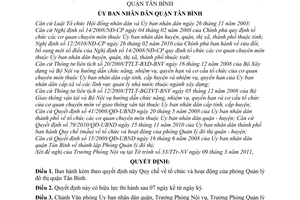 Quyết định 02/2011/QĐ-UBND Quy chế tổ chức và hoạt động Phòng Quản lý đô thị