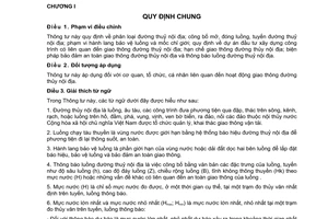 Thông tư 23/2011/TT-BGTVT quản lý đường thuỷ nội địa