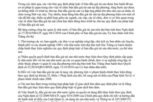 Chỉ thị 02/2011/CT-UBND tổ chức thực hiện công tác bán đấu giá tài sản