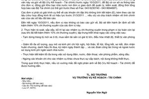 Công văn 1144/BGDĐT-KHTC tiết kiệm 10% chi thường xuyên nhằm kiềm chế lạm phát