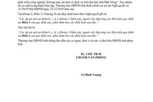 Công văn 32/HĐND-VP đính chính Nghị quyết số 31/2010/NQ-HĐND tỉnh Đắk Nông