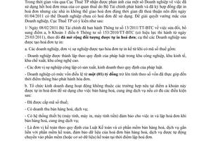 Công văn 2014/CT-TTHT sử dụng hoá đơn tự in