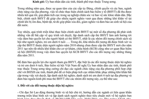 Công văn 1084/BHXH-CSYT phối hợp chỉ đạo thực hiện bảo hiểm y tế cho người nghèo