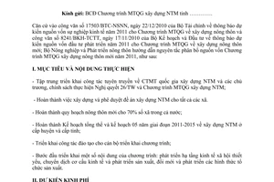 Công văn 1599/BNN-KTHT hướng dẫn phân bổ nguồn vốn Chương trình Môi trường