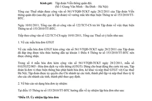 Công văn 1002/TCT-CS thực hiện Thông tư 153/2010/TT-BTC