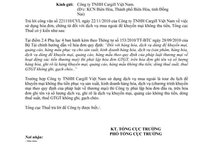 Công văn 994/TCT-CS hóa đơn, chứng từ dịch vụ khuyến mại