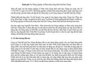 Công văn 1698/BNN-KH xem xét đề cương, dự toán khảo sát lập dự án đầu tư