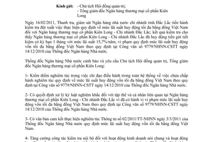 Công văn 1819/NHNN-TTGSNH xử lý vi phạm lãi suất huy động vốn