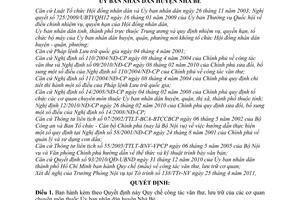 Quyết định 03/2011/QĐ-UBND Quy chế công tác văn thư, lưu trữ huyện Nhà Bè