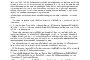 Chỉ thị 09/2011/CT-UBND tổ chức thi hành Luật Trách nhiệm bồi thường Nhà nước