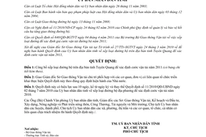 Quyết định 05/2011/QĐ-UBND xếp loại đường bộ trên địa bàn tỉnh Tuyên Quang
