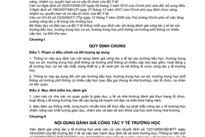 Thông tư liên tịch 18/2011/TTLT-BGDĐT-BYT đánh giá công tác y tế tại trường học