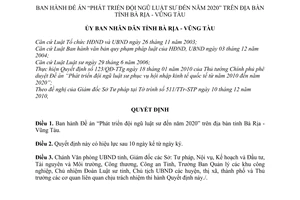 Quyết định 19/2011/QĐ-UBND  Phát triển đội ngũ luật sư