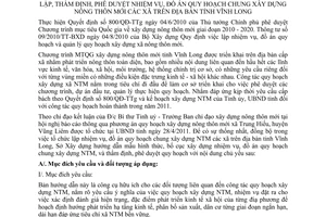 Hướng dẫn 365/SXD-KTQH lập, thẩm định, phê duyệt nhiệm vụ, đồ án quy hoạch