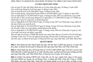 Quyết định 14/2011/QĐ-UBND Quy chế tạm thời phối hợp quản lý, tổ chức tiếp đón