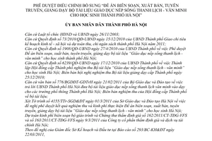 Quyết định 1580/QĐ-UBND  phê duyệt điều chỉnh bổ sung Đề án biên soạn