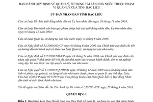 Quyết định 02/2011/QĐ-UBND Quy định quản lý sử dụng tài sản nhà nước