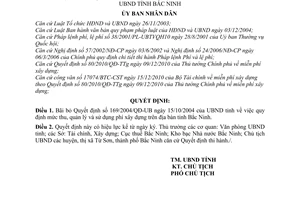 Quyết định 48/2011/QĐ-UBND bãi bỏ Quyết định 169/2004/QĐ-UB