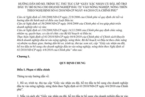 Thông tư 06/2011/TT-BKHĐT hướng dẫn hồ sơ, trình tự, thủ tục cấp Giấy xác nhận