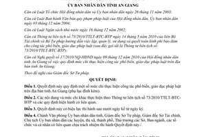 Quyết định 11/2011/QĐ-UBNDmức chi thực hiện phổ biến giáo dục pháp luật An Giang