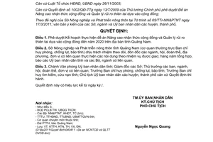 Quyết định 1080/QĐ-UBND 2011 Nâng cao nhận thức cộng đồng Quản lý rủi ro thiên tai 2020 Quảng Nam