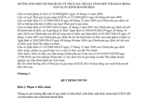 Thông tư 47/2011/TT-BTC hướng dẫn quy định thuế giá trị gia tăng