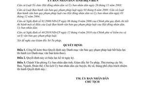 Quyết định 311/QĐ-UBND năm 2011 công bố văn bản hết hiệu lực tỉnh Điện Biên