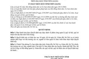 Quyết định 12/2011/QĐ-UBND phân công quản lý quỹ xã hội, quỹ từ thiện