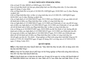 Quyết định 15/2011/QĐ-UBND thu thủy lợi phí, tiền sử dụng nước