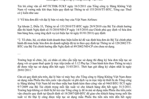 Công văn 1116/TCT-CS  thực hiện Thông tư 153/2010/TT-BTC