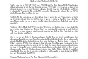 Công văn 1133/TCT-TNCN vướng mắc thuế thu nhập cá nhân chuyển nhượng