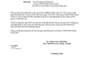 Công văn 104/TCHQ-GSQL sử dụng hóa đơn xuất khẩu trong hồ sơ xuất nhập khẩu