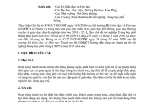 Công văn 316/TTr hướng dẫn thanh tra thi tốt nghiệp trung học phổ thông