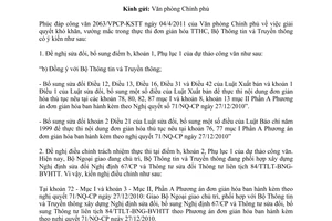 Công văn 1100/BTTTT-VP góp ý dự thảo những khó khăn, vướng mắc Bộ, ngành