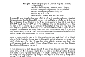 Công văn 2220/BNN-TCCB xếp bậc lương công chức được tuyển dụng