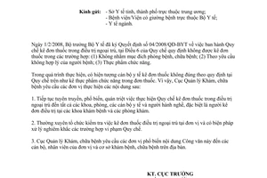 Công văn 328/KCB-NV chấn chỉnh kê đơn thuốc trong điều trị ngoại trú