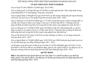 Quyết định 08/2011/QĐ-UBND Hỗ trợ đầu tư huy động quản lý vốn xây dựng nông thôn mới Nam Định