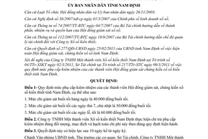 Quyết định 09/2011/QĐ-UBND phụ cấp kiêm nhiệm Hội đồng giám sát chứng kiến xổ số Nam Định