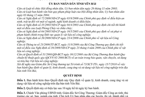 Quyết định 11/2011/QĐ-UBND  quản lý, kinh doanh, cung ứng và sử dụng