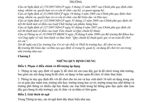 Thông tư 16/2011/TT-BGDĐT trang bị quản lý đồ chơi trẻ em trong nhà trường