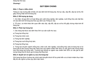 Thông tư 27/2011/TT-BNNPTNT tiêu chí thủ tục c cấp giấy chứng nhận kinh tế trang