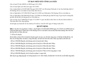 Quyết định 12/2011/QĐ-UBND sửa đổi Quyết định 34/2010/QĐ-UBND