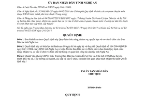 Quyết định 20/2011/QĐ-UBND chức năng nhiệm vụ quyền hạn tổ chức Ban Dân tộc Nghệ An