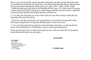 Hướng dẫn 02/STNMT-ĐĐBĐ 2011 trích đo địa chính khu đất thửa đất tỉnh Thanh Hóa