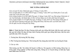 Quyết định 577/QĐ-TTg thành lập Ban Chỉ đạo Chương trình quốc gia