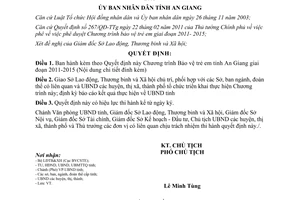 Quyết định 645/QĐ-UBND 2011 chương trình bảo vệ trẻ em giai đoạn An Giang