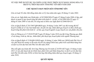 Quyết định 677/QĐ-UBND năm 2011 Chiến lược phát triển xuất khẩu tỉnh Phú Yên