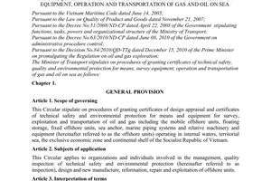 Circular No. 33/2011/TT-BGTVT stipulating on procedures of granting certificates